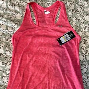 Women’s Pink Under Armour Heatgear Tank M NWT